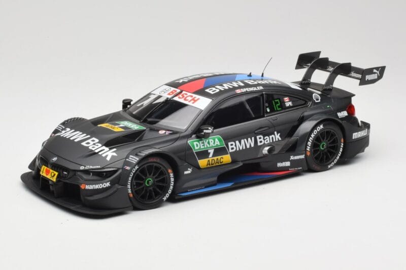BMW M4 F82 #7 BMW Team RBM B. Spengler DTM 2018 Minichamps 1:18 155182807 Metaal