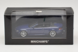 BMW M6 E64 Cabriolet Blue Metallic Minichamps 1:43 BMW017 Metaal — afbeelding 4 van 4