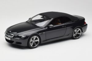 BMW M6 E64 Cabriolet Sapphire Black Kyosho 1:18 80430417424 Metaal — afbeelding 3 van 9