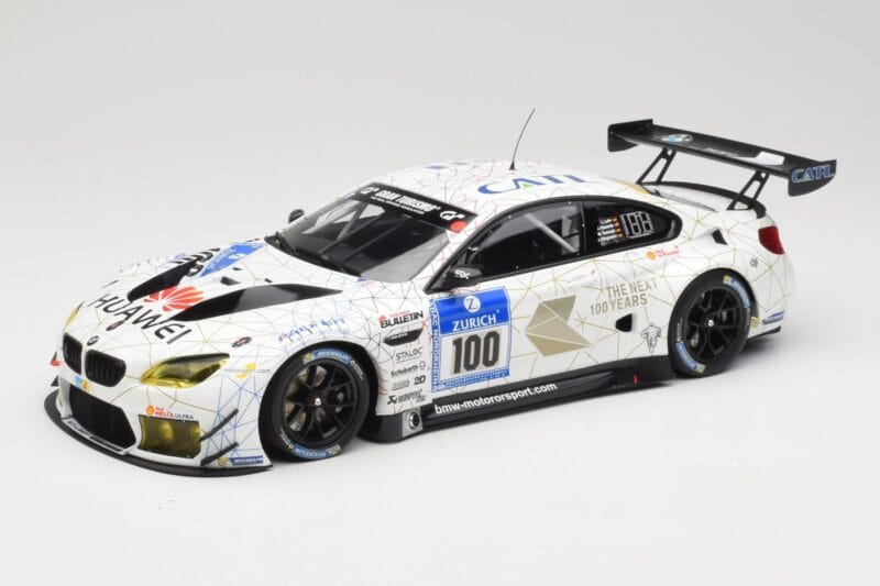 BMW M6 GT3 F13 #100 Schubert Motorsport J. Edwards / J. Klingmann 24h Nurburgring 2016 Minichamps 1:18 155162611 Metaal