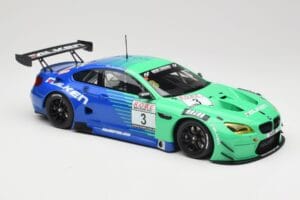 BMW M6 GT3 F13 #3 Falken Motorsports P. Düsseldorf / J. Müller VLN Winner Heat 4 2017 Minichamps 1:18 153172693 Metaal — afbeelding 4 van 6