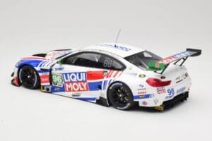BMW M6 GT3 F13 #96 Turner Motorsport B. Auberlen / R. Foley Class Winner Petit Le Mans 2019 Minichamps 1:18 153192696 Metaal — afbeelding 5 van 6