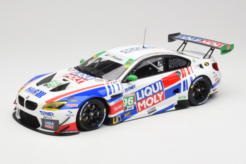 BMW M6 GT3 F13 #96 Turner Motorsport B. Auberlen / R. Foley Class Winner Petit Le Mans 2019 Minichamps 1:18 153192696 Metaal