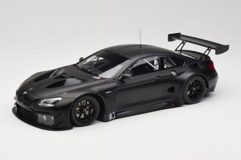 BMW M6 GT3 F13 Plain Body Version Matte Black Minichamps 1:18 155162610 Metaal