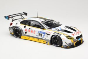 BMW M6 GT3 Rowe Racing #99 M. Basseng / M. Martin 24 Hours Nurburgring 2017 Minichamps 1:18 155172699 Metaal — afbeelding 4 van 6