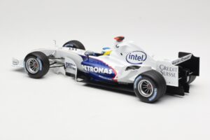 BMW Sauber F1.06 #16 N. Heidfeld Launch Version 2006 Minichamps 1:18 80430413183 Metaal — afbeelding 5 van 6
