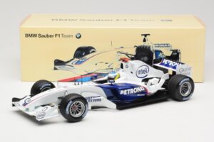 BMW Sauber F1.06 #16 N. Heidfeld Launch Version 2006 Minichamps 1:18 80430413183 Metaal — afbeelding 6 van 6