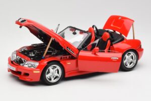 BMW Z3 E36/7 Roadster Rood Bburago 1:18 3349 Metaal — afbeelding 2 van 8
