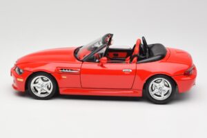 BMW Z3 E36/7 Roadster Rood Bburago 1:18 3349 Metaal — afbeelding 4 van 8