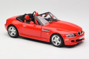 BMW Z3 E36/7 Roadster Rood Bburago 1:18 3349 Metaal — afbeelding 6 van 8