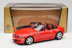 BMW Z3 E36/7 Roadster Rood Bburago 1:18 3349 Metaal — afbeelding 8 van 8