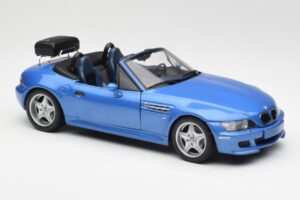 BMW Z3 M Roadster Met Bagagedrager Blauw Metallic UT Models 1:18 20416 Metaal — afbeelding 6 van 8
