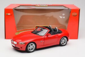 BMW Z4 E85 Roadster Rood Bburago 1:18 34046 Metaal — afbeelding 8 van 8