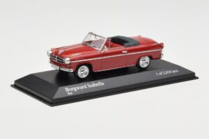 Borgward Isabella Cabriolet Rood Minichamps 1:43 400096060 Metaal — afbeelding 2 van 4