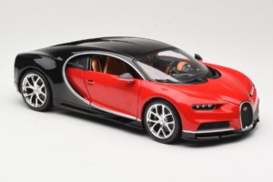 Bugatti Chiron Zwart & Rood Bburago 1:18 18-11040 Metaal — afbeelding 6 van 8
