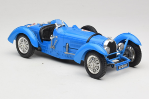 Bugatti Type 51 Grand Prix #14 Blauw Bburago 1:18 3012-M1 Metaal — afbeelding 4 van 6