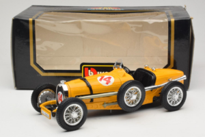 Bugatti Type 59 #14 Grand Prix Oranje Bburago 1:18 3012 Metaal — afbeelding 6 van 6