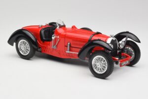 Bugatti Type 55 Rood Bburago 1:18 3009 Metaal — afbeelding 4 van 6