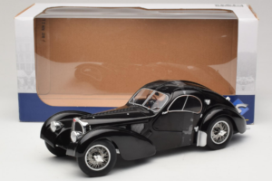 Bugatti Type 57 SC Atlantic Zwart Solido 1:18 S1802101 Metaal — afbeelding 6 van 6