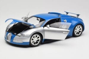 Bugatti Veyron Edition Centenaire Chrome Blue Minichamps 1:18 100110850 Metaal — afbeelding 2 van 8
