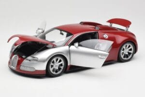 Bugatti Veyron Edition Centenaire Chrome Red Minichamps 1:18 100110851-O Metaal — afbeelding 2 van 8