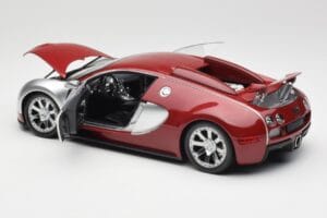 Bugatti Veyron Edition Centenaire Chrome Red Minichamps 1:18 100110851-O Metaal — afbeelding 5 van 8