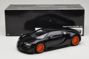 Bugatti Veyron Super Sport Black Metallic Minichamps 1:18 100110842 Metaal — afbeelding 8 van 8