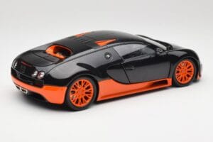 Bugatti Veyron Super Sport World Record Edition Carbon & Orange Minichamps 1:18 100110840 Metaal — afbeelding 3 van 8