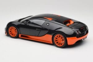 Bugatti Veyron Super Sport World Record Edition Carbon & Orange Minichamps 1:18 100110840 Metaal — afbeelding 7 van 8