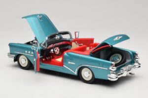 Buick Century Cabriolet Blauw Mira 1:18 6134 Metaal — afbeelding 5 van 8