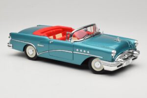 Buick Century Cabriolet Blauw Mira 1:18 6134 Metaal — afbeelding 6 van 8