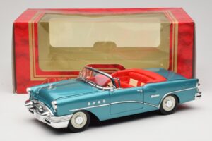 Buick Century Cabriolet Blauw Mira 1:18 6134 Metaal — afbeelding 8 van 8