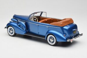 Buick Roadmaster 80-C Four Door Phaeton Blue Metallic BoS Models 1:18 BOS372 Hars — afbeelding 5 van 6