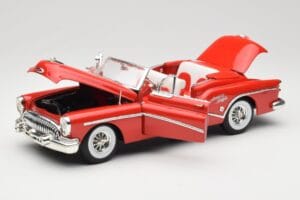 Buick Skylark Cabriolet Rood Motormax 1:18 73129 Metaal — afbeelding 2 van 8