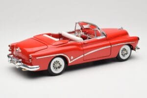 Buick Skylark Cabriolet Rood Motormax 1:18 73129 Metaal — afbeelding 3 van 8