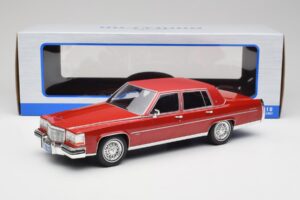 Cadillac Fleetwood Brougham Donkerrood Metallic MCG 1:18 MCG18251 Metaal — afbeelding 6 van 6