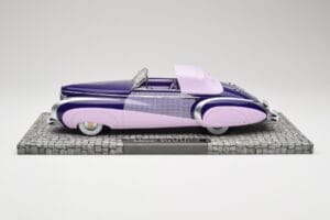 Cadillac Series 62 Cabriolet Roze Minichamps 1:18 107148460 Metaal