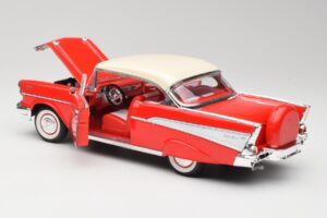 Chevrolet Bel Air Matador Rood & India Ivoor Road Legends 1:18 92109 Metaal — afbeelding 5 van 8