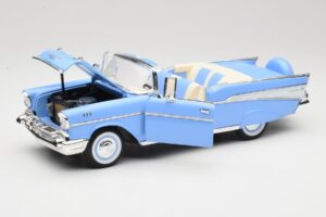 Chevrolet Bel Air Cabriolet Blauw Road Signature 1:18 55/1/0863 Metaal — afbeelding 2 van 8