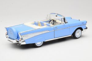 Chevrolet Bel Air Cabriolet Blauw Road Signature 1:18 55/1/0863 Metaal — afbeelding 3 van 8