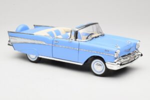 Chevrolet Bel Air Cabriolet Blauw Road Signature 1:18 55/1/0863 Metaal — afbeelding 6 van 8