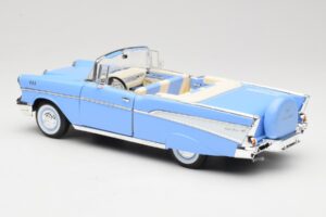 Chevrolet Bel Air Cabriolet Blauw Road Signature 1:18 55/1/0863 Metaal — afbeelding 7 van 8