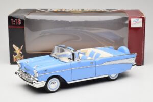 Chevrolet Bel Air Cabriolet Blauw Road Signature 1:18 55/1/0863 Metaal — afbeelding 8 van 8