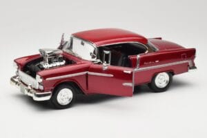 Chevrolet Bel Air Rood Motormax 1:18 73100TC-M1 Metaal — afbeelding 2 van 8