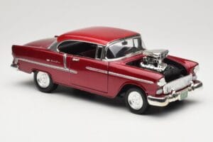 Chevrolet Bel Air Rood Motormax 1:18 73100TC-M1 Metaal — afbeelding 6 van 8