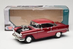 Chevrolet Bel Air Rood Motormax 1:18 73100TC-M1 Metaal — afbeelding 8 van 8
