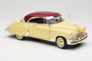 Chevrolet Bel Air Geel & Rood Motormax 1:18 73111 Metaal — afbeelding 6 van 8