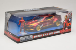Chevrolet Camaro Iron Man Met Figuur Metals Diecast 1:24 99724 Metaal — afbeelding 2 van 3
