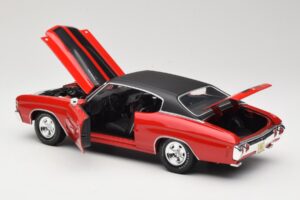 Chevrolet Chevelle SS 454 Rood Maisto 1:18 531892 Metaal — afbeelding 5 van 8
