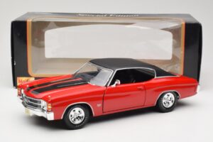 Chevrolet Chevelle SS 454 Rood Maisto 1:18 531892 Metaal — afbeelding 8 van 8